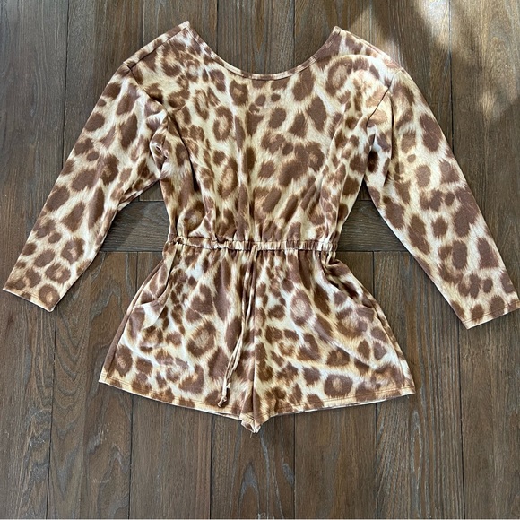 Altar'd State Pants - Altar’d State Large leopard print romper